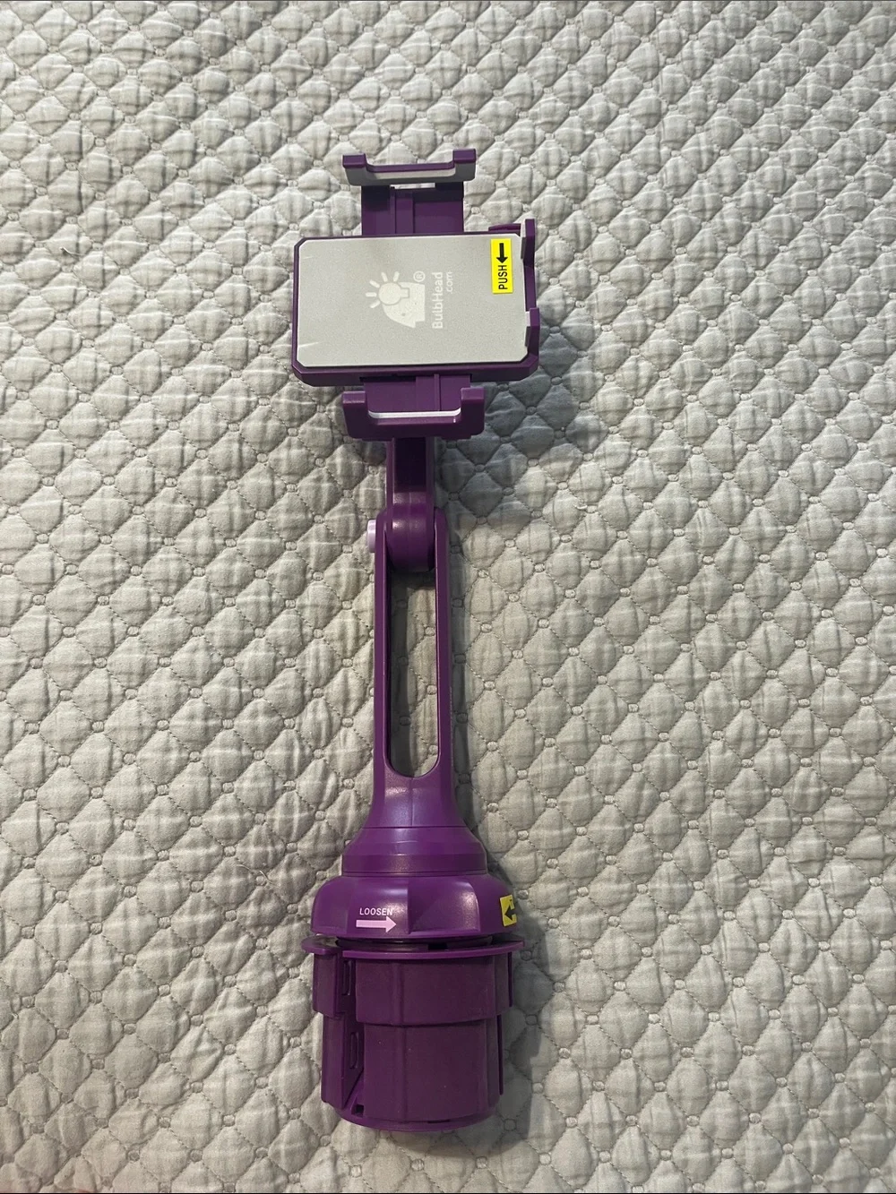 BulbHead Purple Phone Car Mount Holder